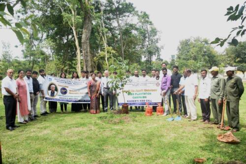 01.08.2022 Trees Plantation Campaign by Hon. V.C. on eve of Hon. Chancellor Birthday 