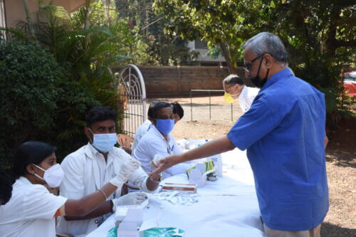 05.03.2021 Health Check-up Camp at Thalakwadi Club, Belagavi Patients : 1100 