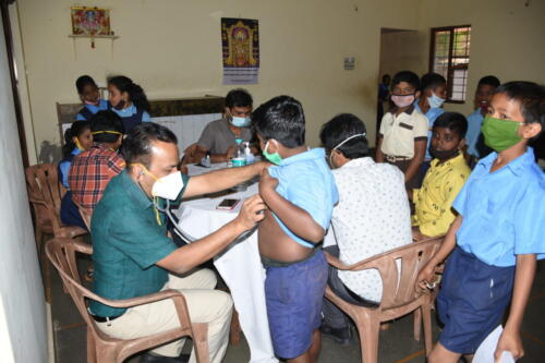 05.03.2021 Health Check-up Camp at Thalakwadi Club, Belagavi Patients : 1100 