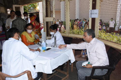 05.03.2021 Health Check-up Camp at Thalakwadi Club, Belagavi Patients : 1100 
