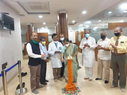 11.06.2021 Inauguration of Vaccination Program at KLES Dr. Prabhakar Kore Hospital & MRC,