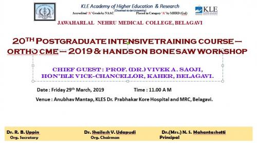 29.03.2019 Ortho CME and CYTOKSCON – 2019